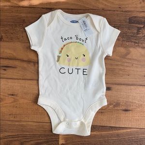 TACO BOUT CUTE onesie by Old Navy